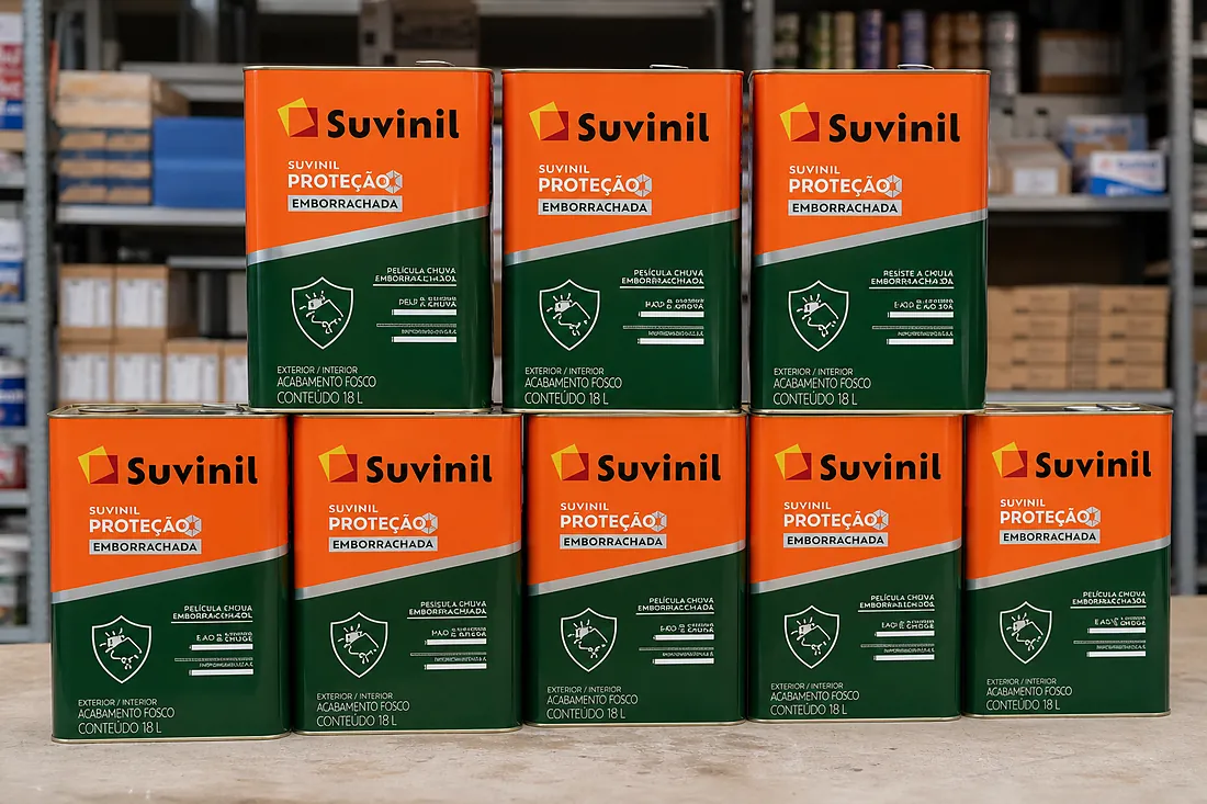 Tinta Suvinil, a linha que usamos em fachada